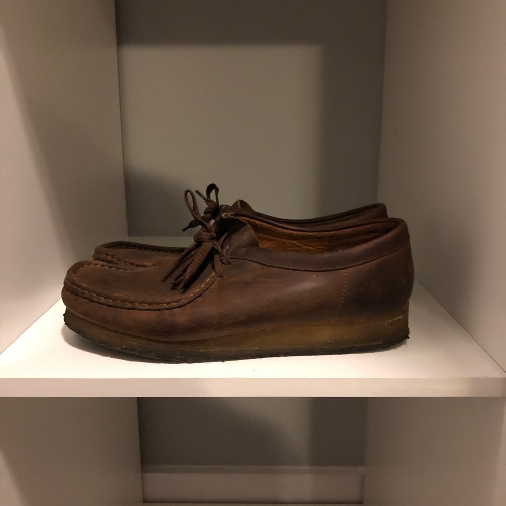 Brown Leather Clark’s Wallabees - 10.5